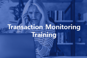 Transaction monitoring training